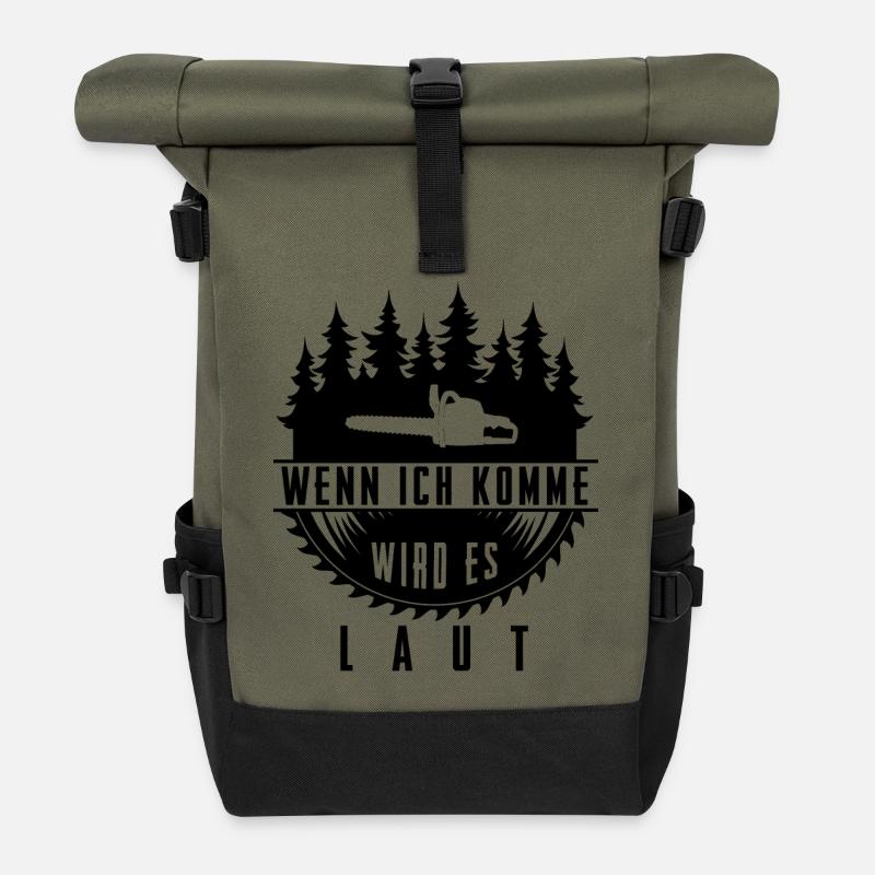 Holzfäller - Rolltop Rucksack - Olive/Schwarz