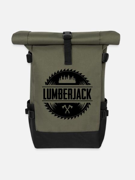 Holzfäller - Rolltop Rucksack - Olive/Schwarz