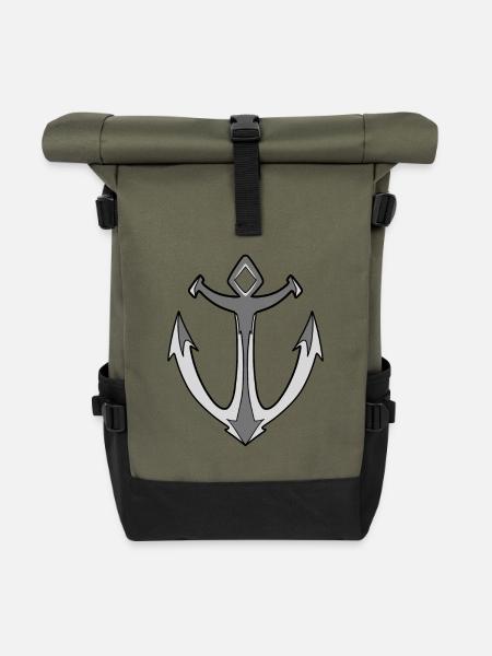 Anker - Rolltop Rucksack - Olive/Schwarz