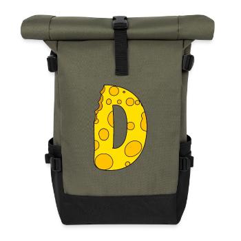 Point D - Roll Top Backpack - olive/black - Front