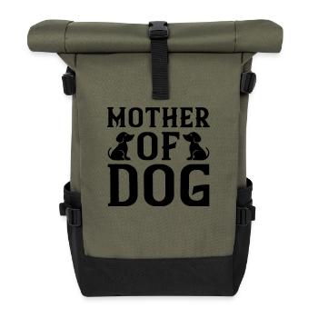 Mère de chien - Sac à dos roll top - olive/noir - Devant