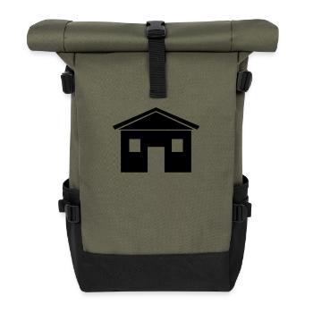 House - Roll Top Backpack - olive/black - Front