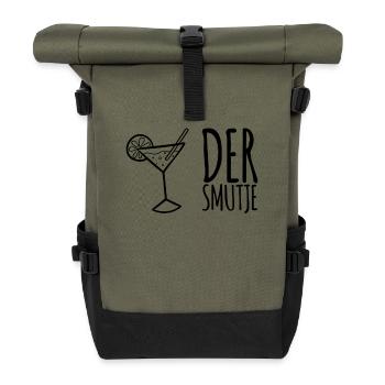 Der Smutje - Koch Segeln Motivation Mannschaft - Rolltop Rucksack - Olive/Schwarz - Vorne