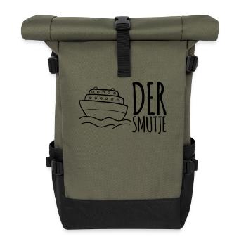 Der Smutje - Rolltop Rucksack - Olive/Schwarz - Vorne