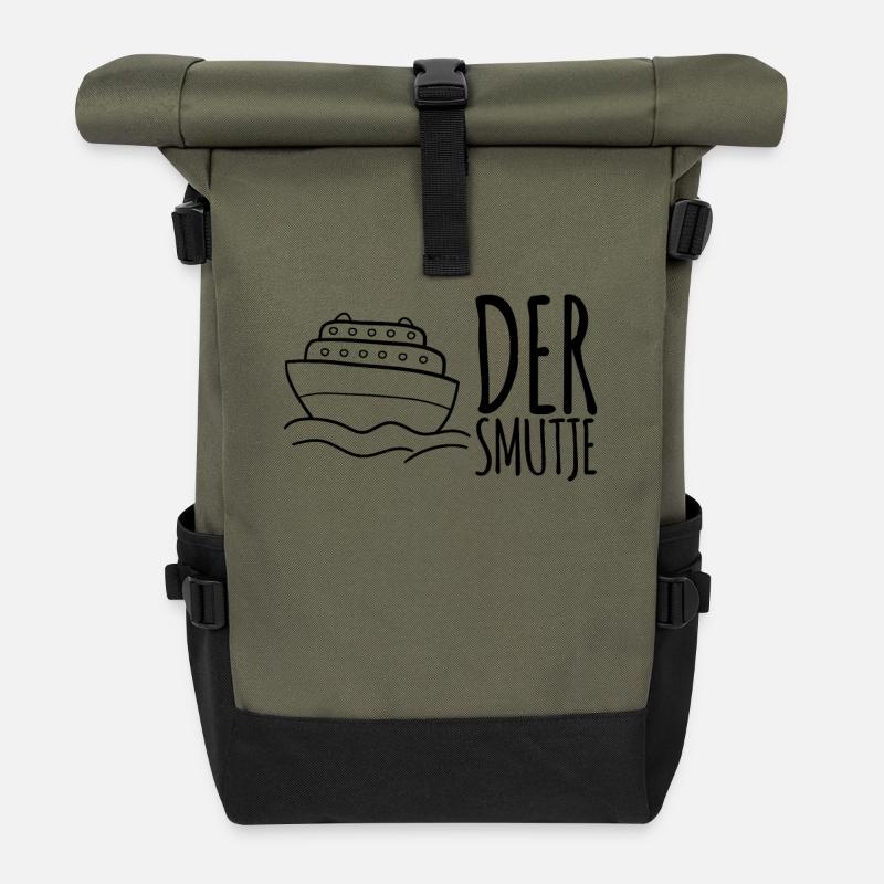 Der Smutje - Rolltop Rucksack - Olive/Schwarz