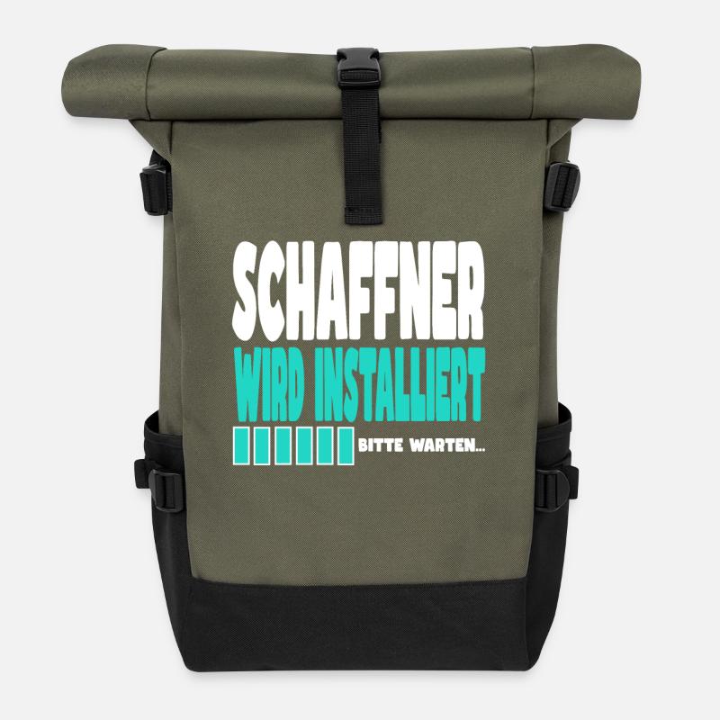 Schaffner wird installiert - Rolltop Rucksack - Olive/Schwarz