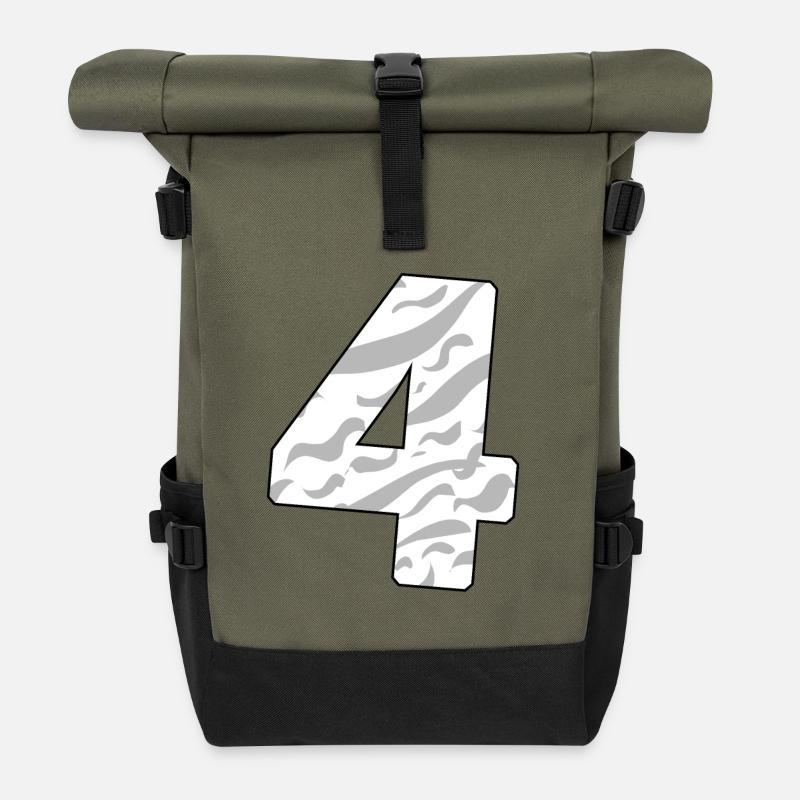 4 - Roll Top Backpack - olive/black