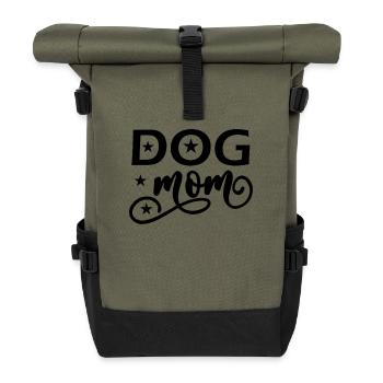 Maman chien - Sac à dos roll top - olive/noir - Devant