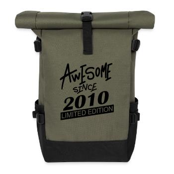 2010 - Born 2010 - Roll Top Backpack - olive/black - Front