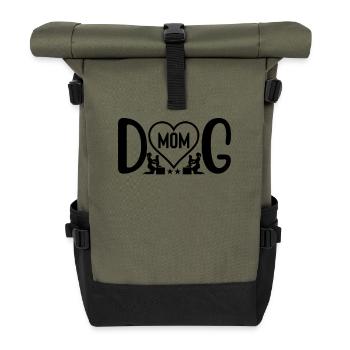 Mère de chien - Sac à dos roll top - olive/noir - Devant