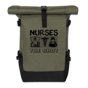Les infirmières prennent les commandes - Sac à dos roll top - olive/noir - Devant
