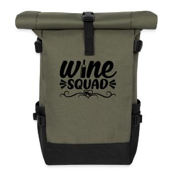 Troupe de vin - Sac à dos roll top - olive/noir - Devant