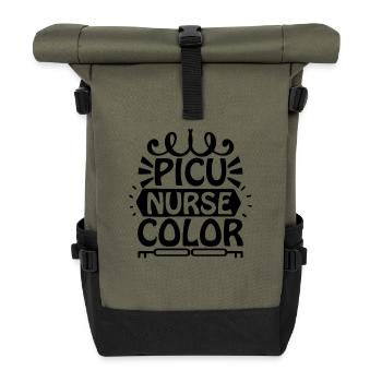 Picu Krankenschwester - Rolltop Rucksack - Olive/Schwarz - Vorne
