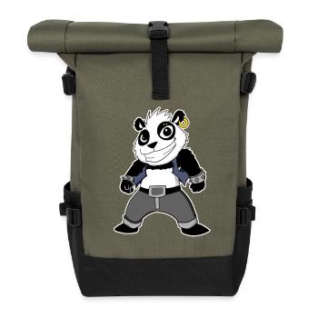 Cool Panda - Sac à dos roll top - olive/noir - Devant