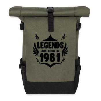 1981 - Born 1981 - Roll Top Backpack - olive/black - Front