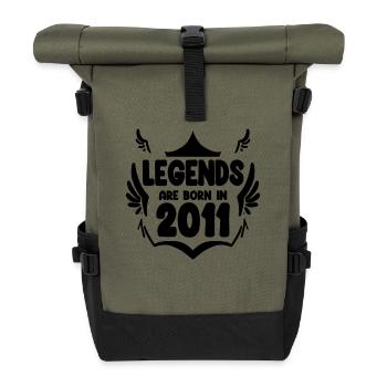 2011 - Né en 2011 - Sac à dos roll top - olive/noir - Devant