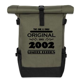 2002 - Baujahr 2002 - Jahrgang 2002 - Rolltop Rucksack - Olive/Schwarz - Vorne