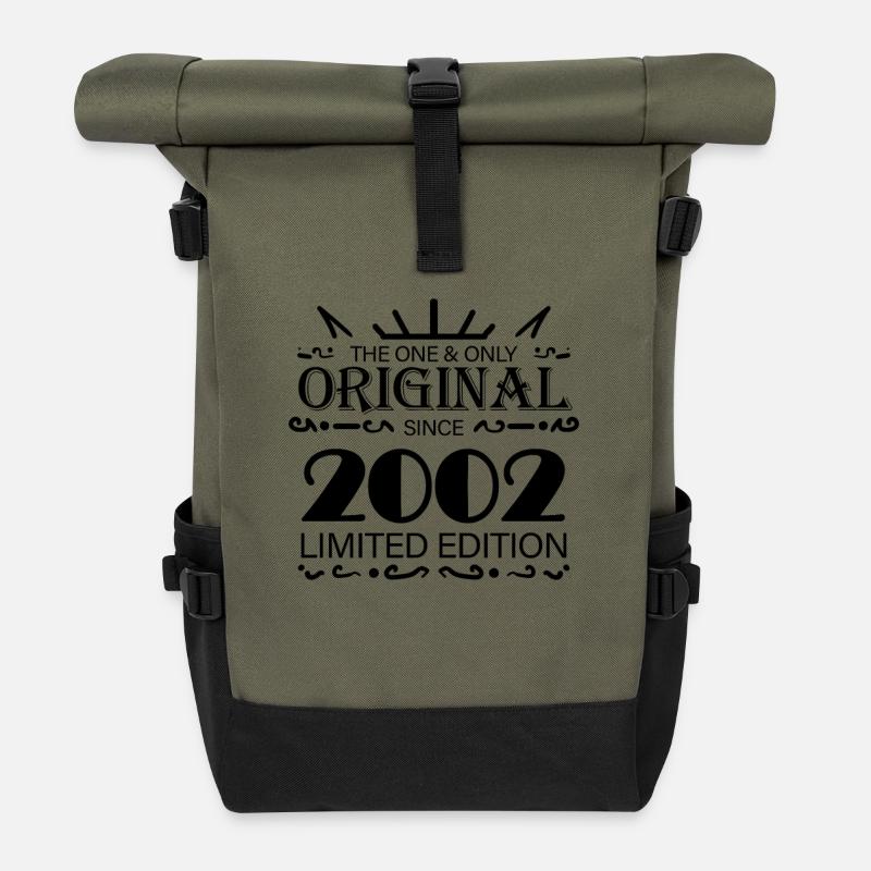 2002 - Baujahr 2002 - Rolltop Rucksack - Olive/Schwarz