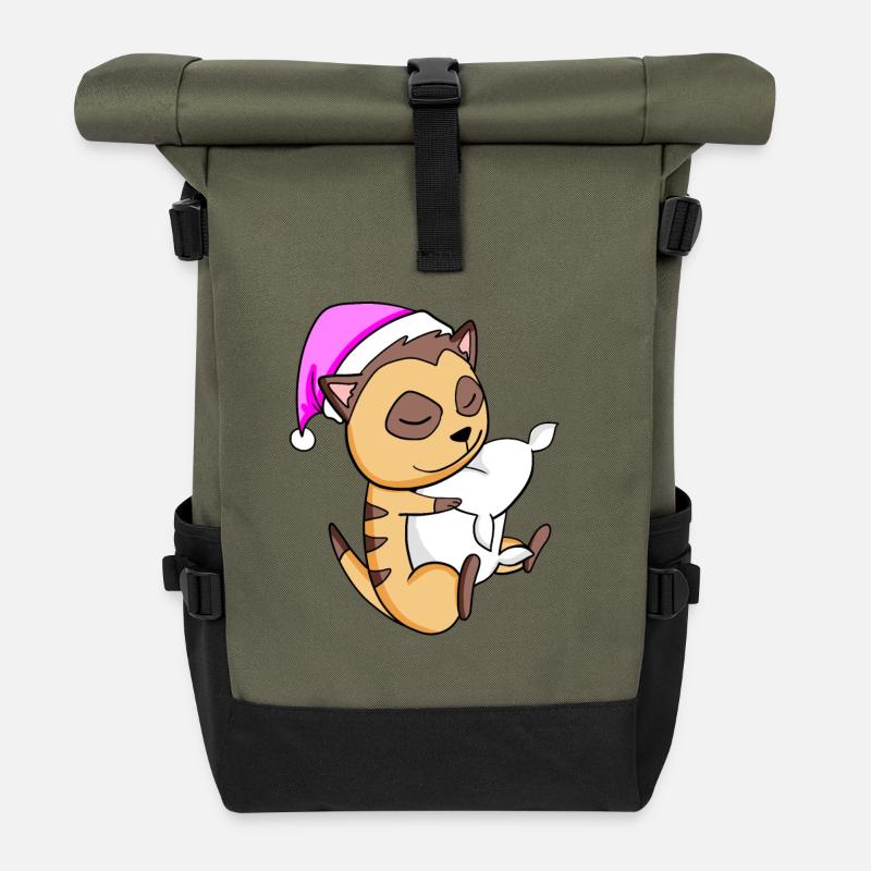 Suricate - Sac à dos roll top - olive/noir