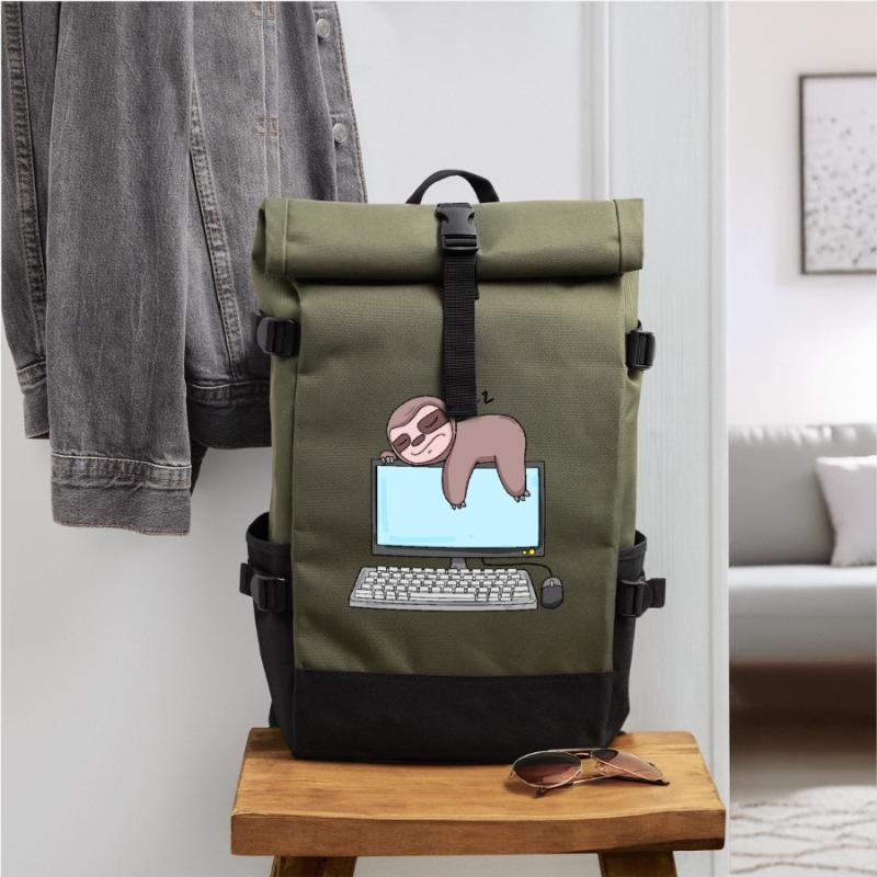 Computer Nerd Programmierer Geschenk Rolltop Rucksack