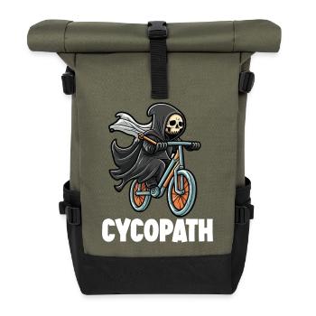 Mountainbike Cycopath - Rolltop Rucksack - Olive/Schwarz - Vorne