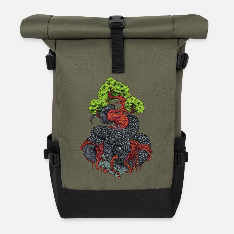 Nidhogg - Nidhöggr - Rolltop Rucksack - Olive/Schwarz