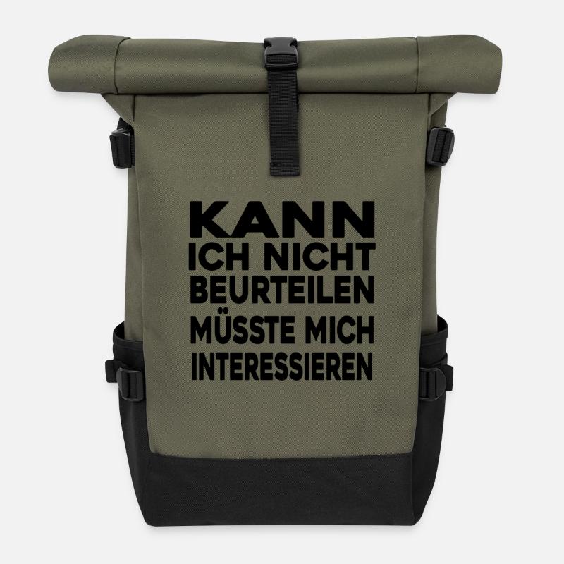 lustig - Rolltop Rucksack - Olive/Schwarz