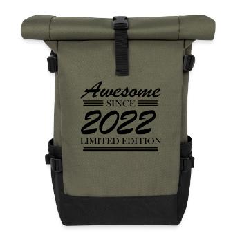 2022 - Roll Top Backpack - olive/black - Front