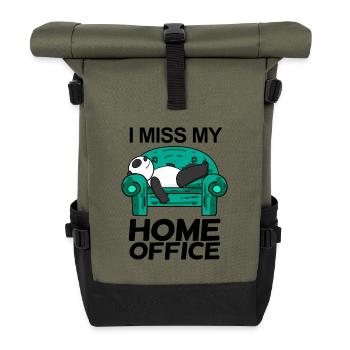 Bureau à domicile Miss Humour Drôle - Sac à dos roll top - olive/noir - Devant