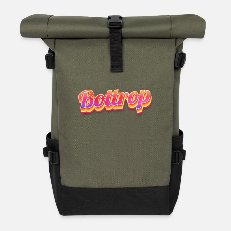 Bottroperin Bottroper Bottrop - Rolltop Rucksack - Olive/Schwarz