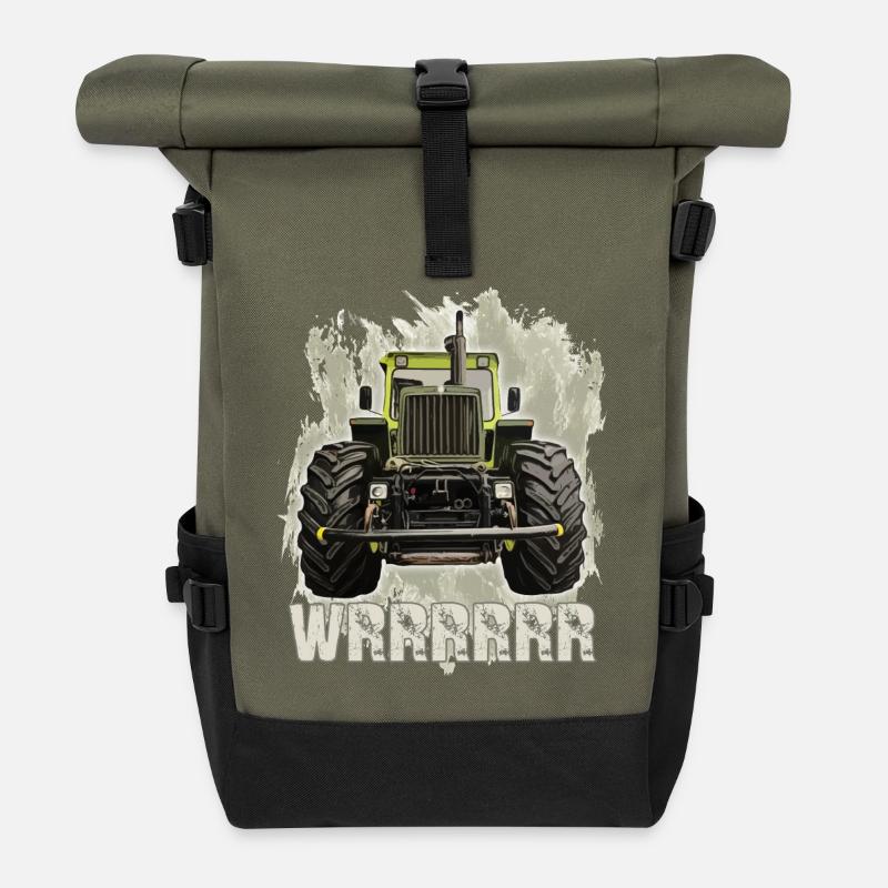 MB trac wrrrrrr - Rolltop Rucksack - Olive/Schwarz