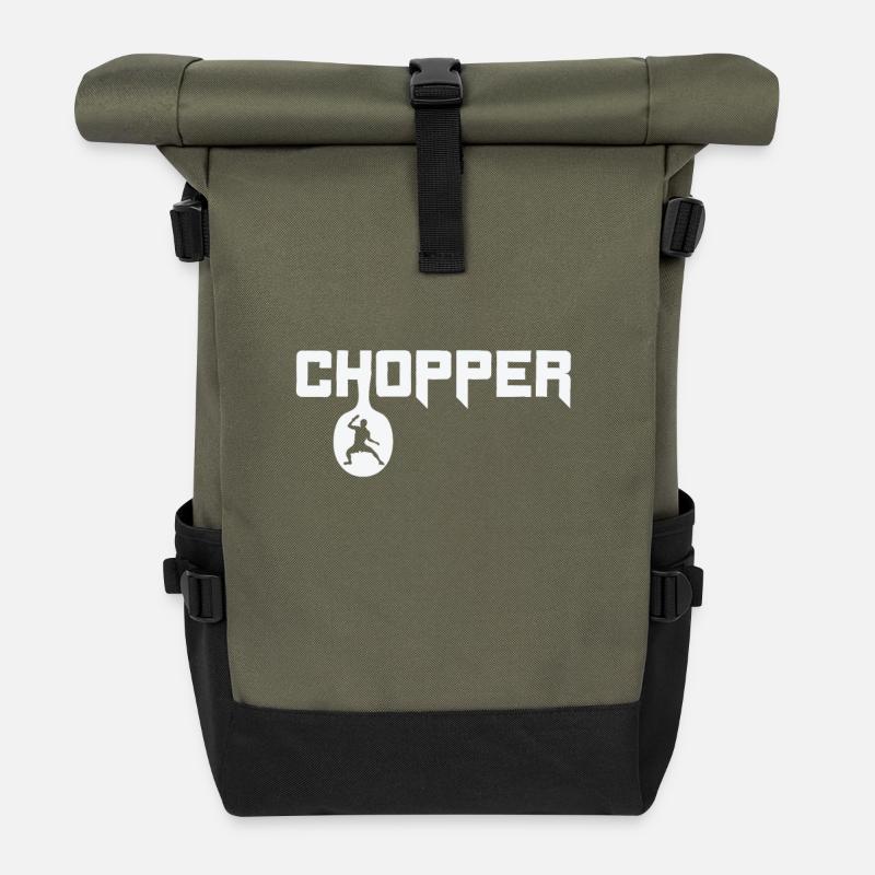 Chopper Frisbee - Rolltop Rucksack - Olive/Schwarz
