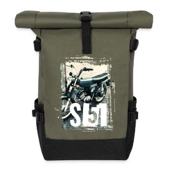 S51 - Grün - Rolltop Rucksack - Olive/Schwarz - Vorne