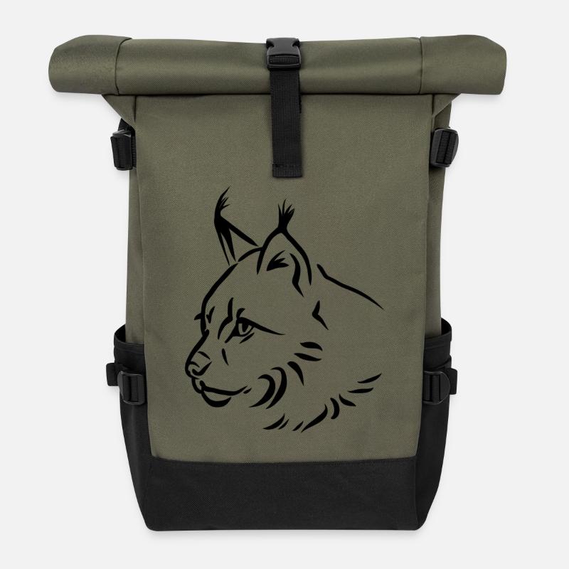 Luchs - Rolltop Rucksack - Olive/Schwarz