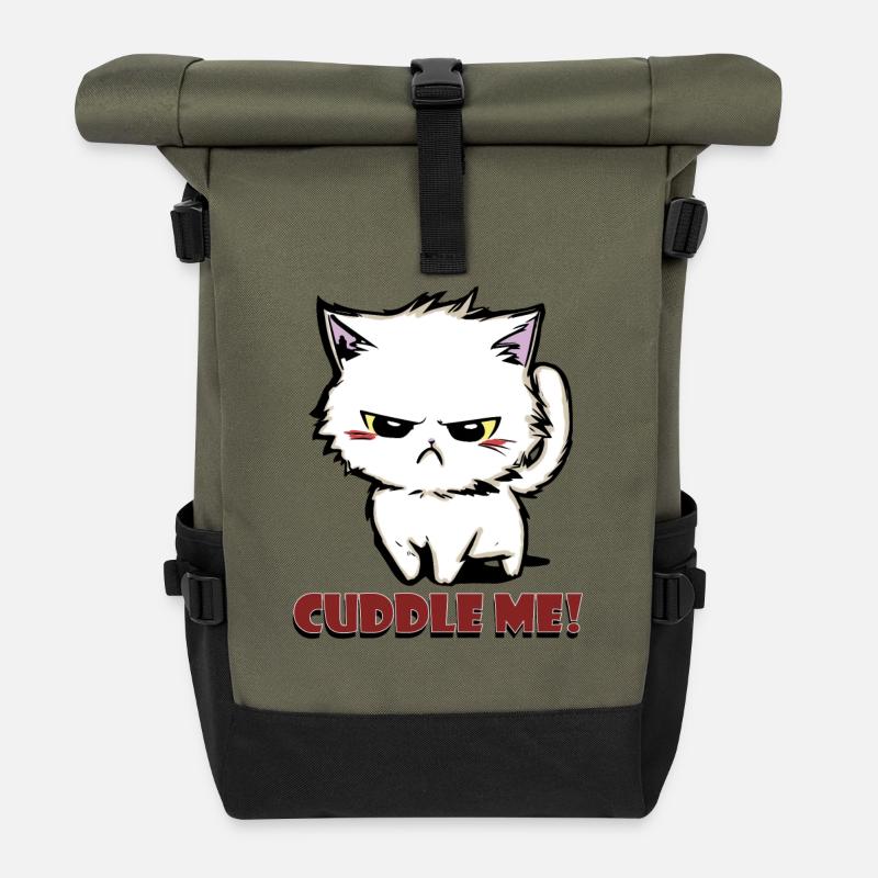 cuddle me2 - Rolltop Rucksack - Olive/Schwarz
