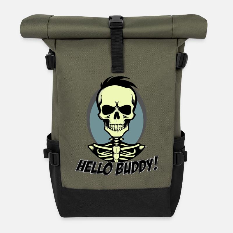Hello Buddy 2 - Rolltop Rucksack - Olive/Schwarz