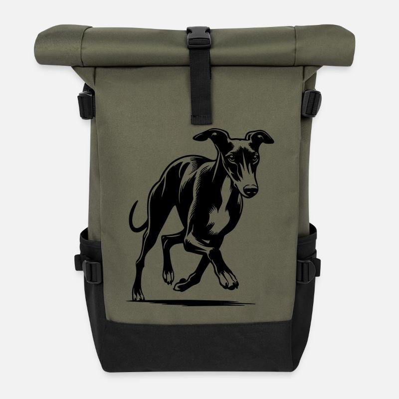 Whippet - Sac à dos roll top - olive/noir