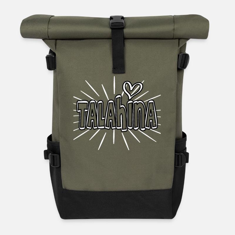 Talahina Talahon - Rolltop Rucksack - Olive/Schwarz