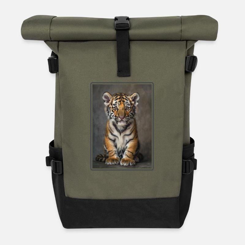 Tiger - Rolltop Rucksack - Olive/Schwarz