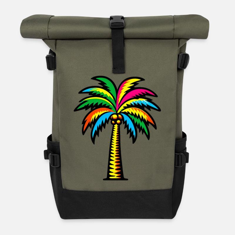 Palme - Rolltop Rucksack - Olive/Schwarz