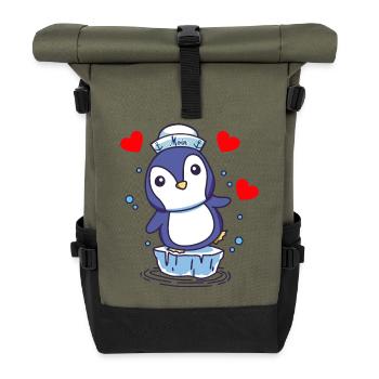 Pingouin Pingouins Enfants Enfant Babay Bambins - Sac à dos roll top - olive/noir - Devant