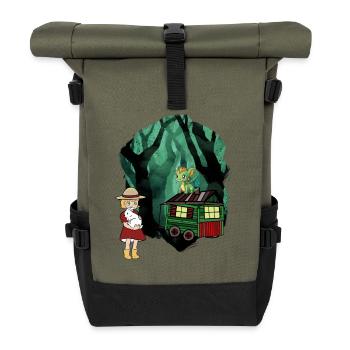 Conte de fées Conte de fées Personnage Dragon Forêt Aventure - Sac à dos roll top - olive/noir - Devant