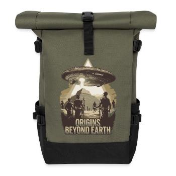 Origines au-delà de la Terre OVNI : mythe ancien - Sac à dos roll top - olive/noir - Devant