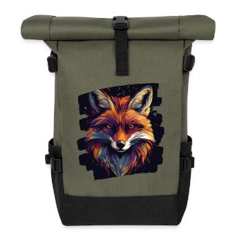 Renard - Sac à dos roll top - olive/noir - Devant