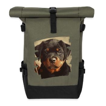 Rottweiler - Rolltop Rucksack - Olive/Schwarz - Vorne