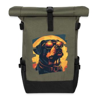 Rottweiler - Rolltop Rucksack - Olive/Schwarz - Vorne
