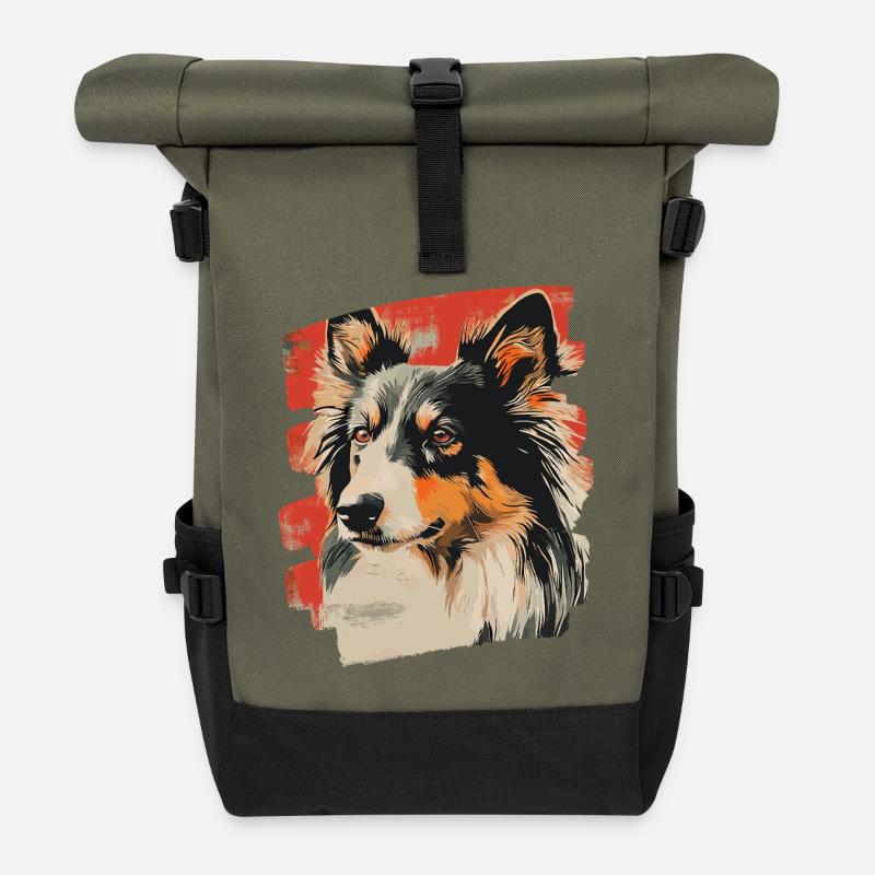 Collie - Rolltop Rucksack - Olive/Schwarz