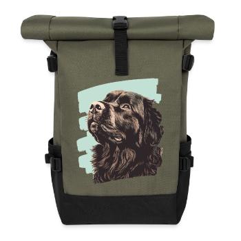 Newfoundland - Roll Top Backpack - olive/black - Front