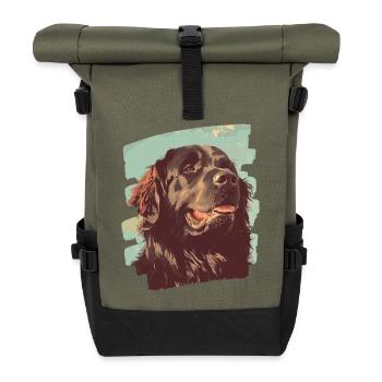 Newfoundland - Roll Top Backpack - olive/black - Front