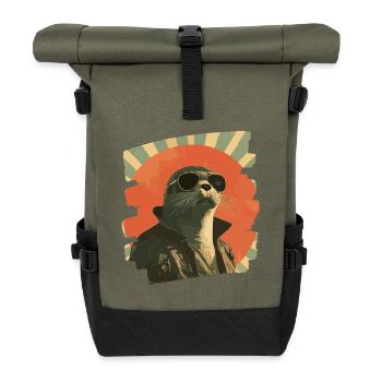 Seal - Roll Top Backpack - olive/black - Front